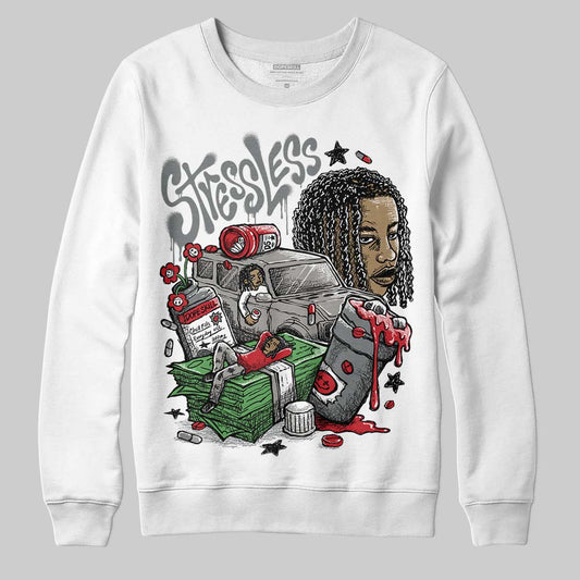 Jordan 9 Cool Grey DopeSkill Sweatshirt Stressless Graphic Streetwear - White