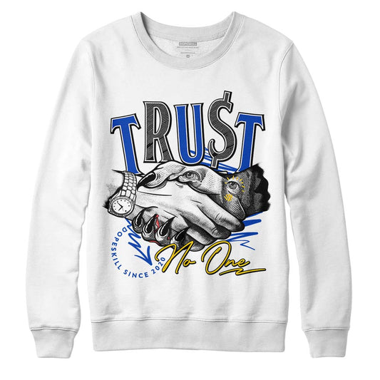 Jordan 14 “Laney” DopeSkill Sweatshirt Trust No One Graphic Streetwear - White 