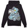 Jordan 13 “Blue Grey” DopeSkill Hoodie Sweatshirt Bear Steals Sneaker Graphic Streetwear - Black