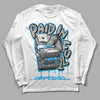 Jordan 2 Low "University Blue" DopeSkill Long Sleeve T-Shirt Paid In Full Graphic Streetwear - White