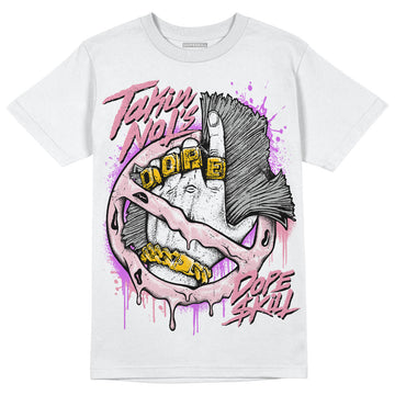 Question Mid Pink Toe DopeSkill T-Shirt Takin No L's Graphic