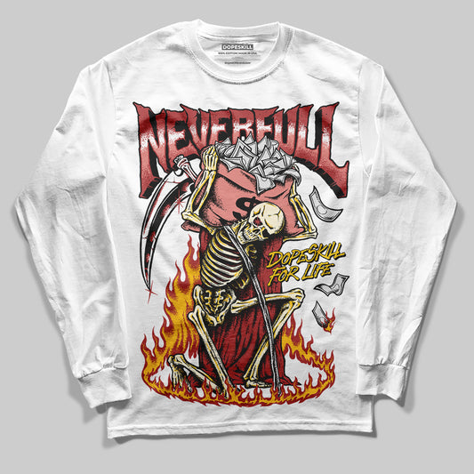 Jordan 13 “Dune Red” DopeSkill Long Sleeve T-Shirt NeverFull Graphic Streetwear - White