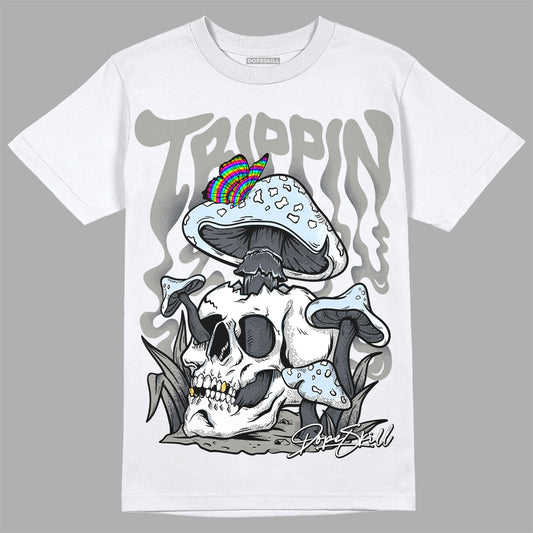 Jordan 6 Retro Cool Grey DopeSkill T-Shirt Trippin Graphic Streetwear - White