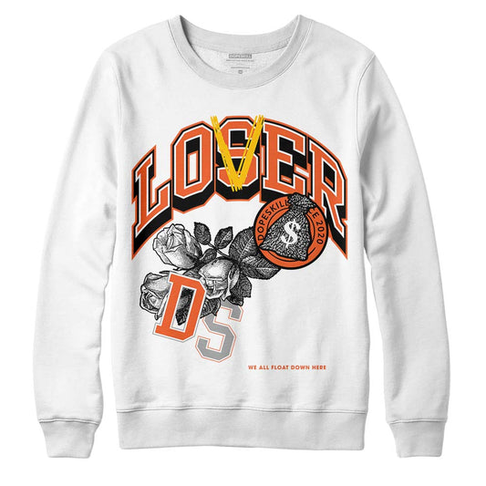 Jordan 3 Georgia Peach DopeSkill Sweatshirt Loser Lover Graphic Streetwear - White