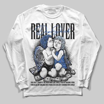Awake NY x Jordan 5 Retro 'Black Racer Blue' DopeSkill Long Sleeve T-Shirt Real Lover Graphic Streetwear - White