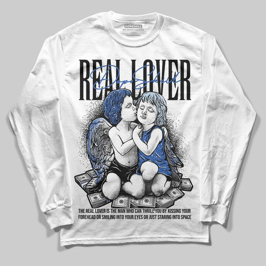 Awake NY x Jordan 5 Retro 'Black Racer Blue' DopeSkill Long Sleeve T-Shirt Real Lover Graphic Streetwear - White