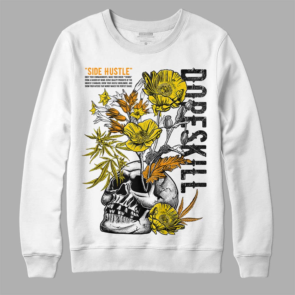 Jordan 6 “Yellow Ochre” DopeSkill Sweatshirt Side Hustle Graphic Streetwear - White