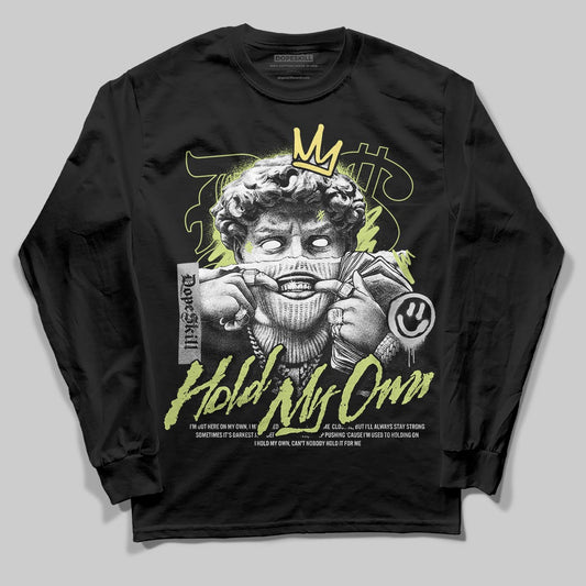 Jordan 4 GS “Light Lemon Twist” DopeSkill Long Sleeve T-Shirt In My Way Graphic Streetwear - black