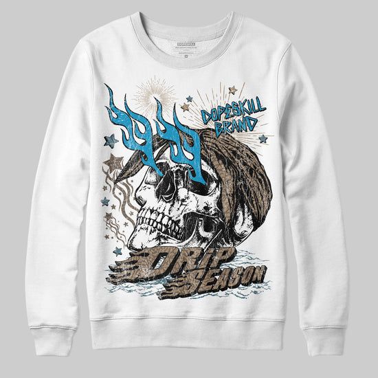Jordan 3 GS “We Outside” DopeSkill Sweatshirt Drip Season Graphic Streetwear - White