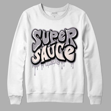 Jordan 2 Cement Grey DopeSkill Sweatshirt Super Sauce Graphic Streetwear - White