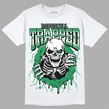 Jordan 2 Retro Lucky Green   DopeSkill T-Shirt Trapped Halloween Graphic Streetwear - White 