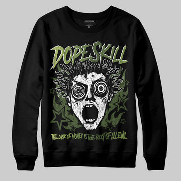 Foamposite Pro 'Pine Green' DopeSkill Sweatshirt Root of Evil Graphic Streetwear - black
