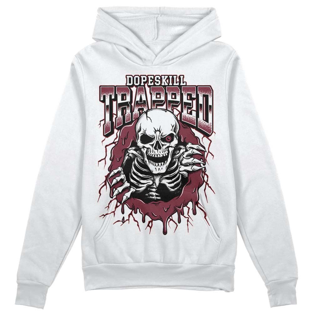 Jordan 1 Retro High OG “Team Red” DopeSkill Hoodie Sweatshirt Trapped Halloween Graphic Streetwear - WHite