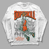 Dunk Low Team Dark Green Orange DopeSkill Long Sleeve T-Shirt Thunder Dunk Graphic Streetwear - White 