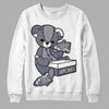 Jordan 14 Retro 'Stealth' DopeSkill Sweatshirt Sneakerhead BEAR Graphic Streetwear - White