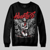 Jordan 3 Fire Red DopeSkill Sweatshirt Heartless Graphic Streetwear - Black