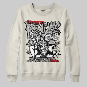 Jordan 1 Retro High OG “Sail” DopeSkill Sweatshirt Distorted Realms Graphic Streetwear