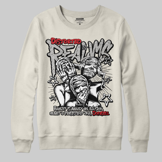 Jordan 1 Retro High OG “Sail” DopeSkill Sweatshirt Distorted Realms Graphic Streetwear