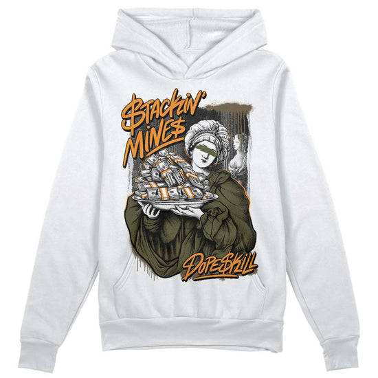 Jordan 5 "Olive" DopeSkill Hoodie Sweatshirt Stackin Mines Graphic Streetwear - WHite