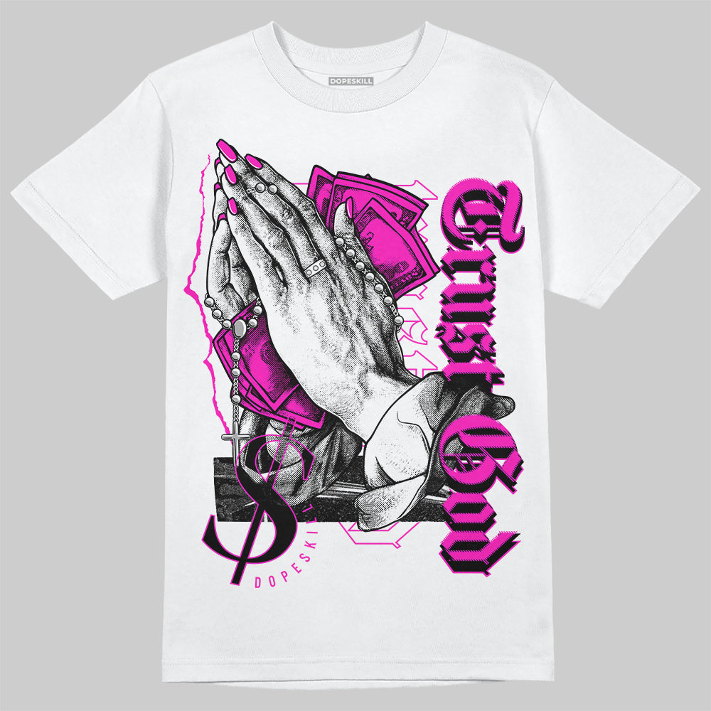 Dunk Low GS “Active Fuchsia” DopeSkill T-Shirt Trust God Graphic Streetwear - White