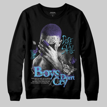 Jordan 8 Retro 'Aqua' 2025 DopeSkill Sweatshirt Boys Don't Cry Graphic Streetwear - Black