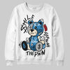 Jordan 3 Retro OG Rare Air DopeSkill Sweatshirt Smile Through The Pain Graphic Streetwear - White