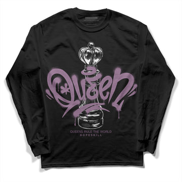 Jordan 2 “Mauve/Off-Noir” DopeSkill Long Sleeve T-Shirt Queen Chess Graphic Streetwear - Black 