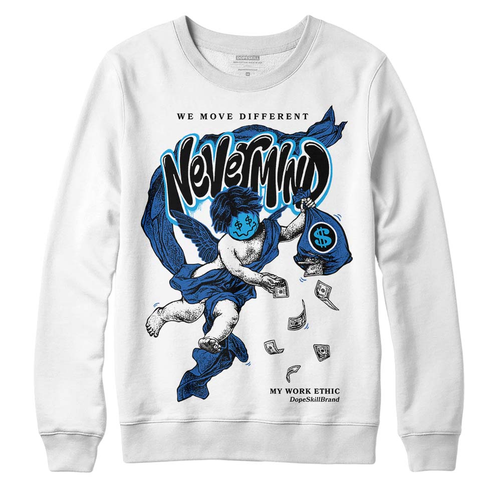 Jordan 11 Low “Space Jam” DopeSkill Sweatshirt Nevermind Graphic Streetwear - White