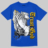 Royal Blue Sneakers DopeSkill Royal Blue T-shirt Trust God Graphic Streetwear