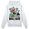 Jordan 1 Low OG “Shadow” DopeSkill Hoodie Sweatshirt Born To Be Rich Graphic Streetwear - White