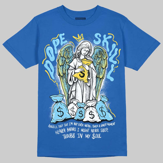 Air Foamposite One “International Blue” DopeSkill Royal T-shirt Angels Graphic Streetwear 