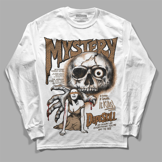 Jordan 3 Retro Palomino DopeSkill Long Sleeve T-Shirt Mystery Ghostly Grasp Graphic Streetwear - White