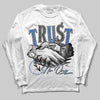 Awake NY x Jordan 5 Retro 'Black Racer Blue' DopeSkill Long Sleeve T-Shirt Trust No One Graphic Streetwear - White