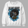 Jordan 2 Low "University Blue" DopeSkill Sweatshirt New Black Queen Graphic Streetwear - White