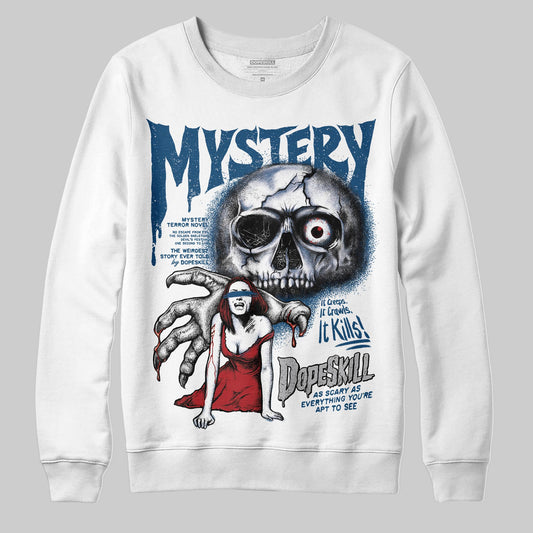 Jordan 12 Retro French Blue (2025) DopeSkill Sweatshirt Mystery Ghostly Grasp Graphic Streetwear