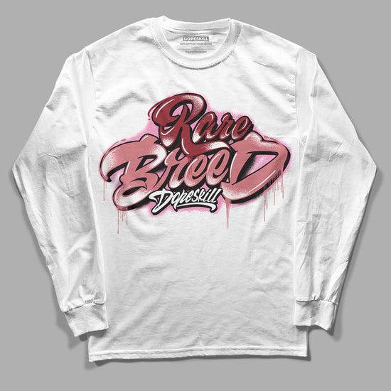 Valentine's Day Collection DopeSkill Long Sleeve T-Shirt Rare Breed Type Graphic Streetwear - White