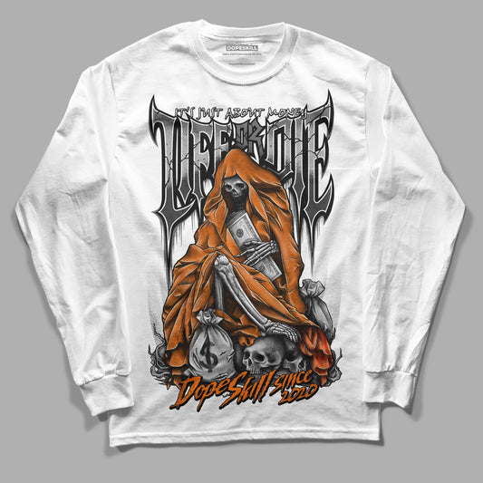 Jordan 3 Retro 'Fear Pack' DopeSkill Long Sleeve T-Shirt Life or Die Graphic Streetwear - White 