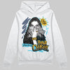 Jordan 11 Retro Gamma Blue (2025) DopeSkill Hoodie Sweatshirt NPC Graphic Streetwear - White 