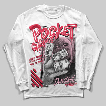 Dunk Low Valentine's Day (2026) DopeSkill Long Sleeve T-Shirt Pocket Change Graphic Streetwear - White
