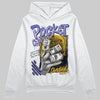 Jordan 4 Retro Lakers DopeSkill Hoodie Sweatshirt Pocket Change Graphic Streetwear - White
