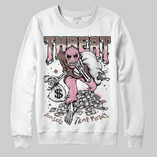 Adidas Campus 00s Dust Cargo Clear ‘Pink’ DopeSkill Sweatshirt Threat Graphic Streetwear - White