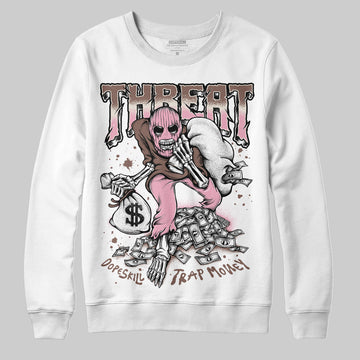 Adidas Campus 00s Dust Cargo Clear ‘Pink’ DopeSkill Sweatshirt Threat Graphic Streetwear - White