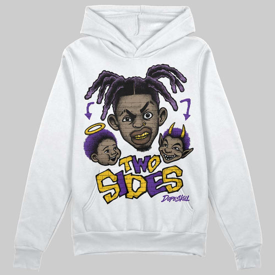 PURPLE Sneakers DopeSkill Hoodie Two Sides Graphic Streetwear - White