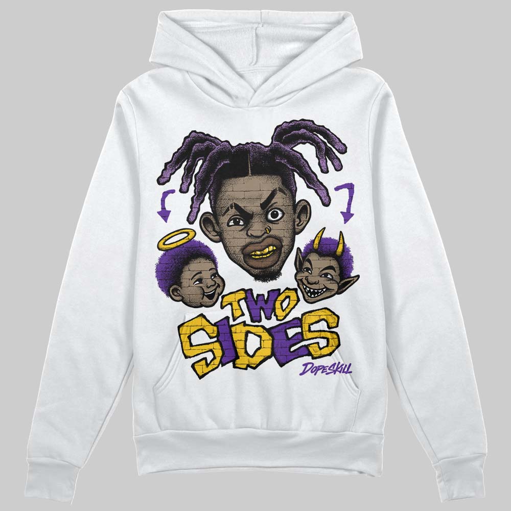 PURPLE Sneakers DopeSkill Hoodie Two Sides Graphic Streetwear - White