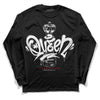 Jordan 14 "Black/White" DopeSkill Long Sleeve T-Shirt Queen Chess Graphic Streetwear - Black