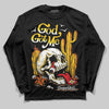 Yellow Sneakers DopeSkill Long Sleeve T-Shirt God Got Me Graphic Streetwear - Black