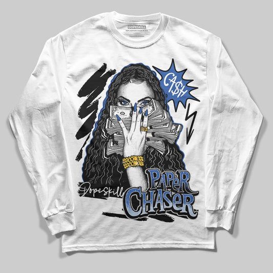 Awake NY x Jordan 5 Retro 'Black Racer Blue' DopeSkill Long Sleeve T-Shirt NPC Graphic Streetwear - White 
