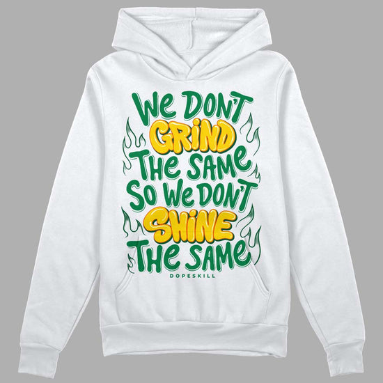 Green Sneakers DopeSkill Hoodie Sweatshirt Grind Shine Graphic Streetwear - White 