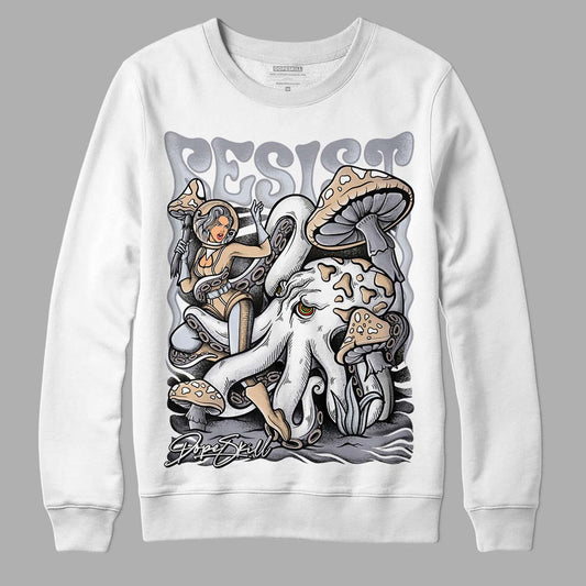 Jordan 4 Retro Frozen Moments DopeSkill Sweatshirt Resist Graphic Streetwear - White 