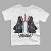 Jordan 4 “Bred Reimagined” DopeSkill Toddler Kids T-shirt Breathe Graphic Streetwear - White 